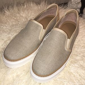 NWOT  M. GEMI ‘Gina’ Slip-On Loafers/Sneakers, Tan, SOLD OUT, Perfect, 40.5/9.5